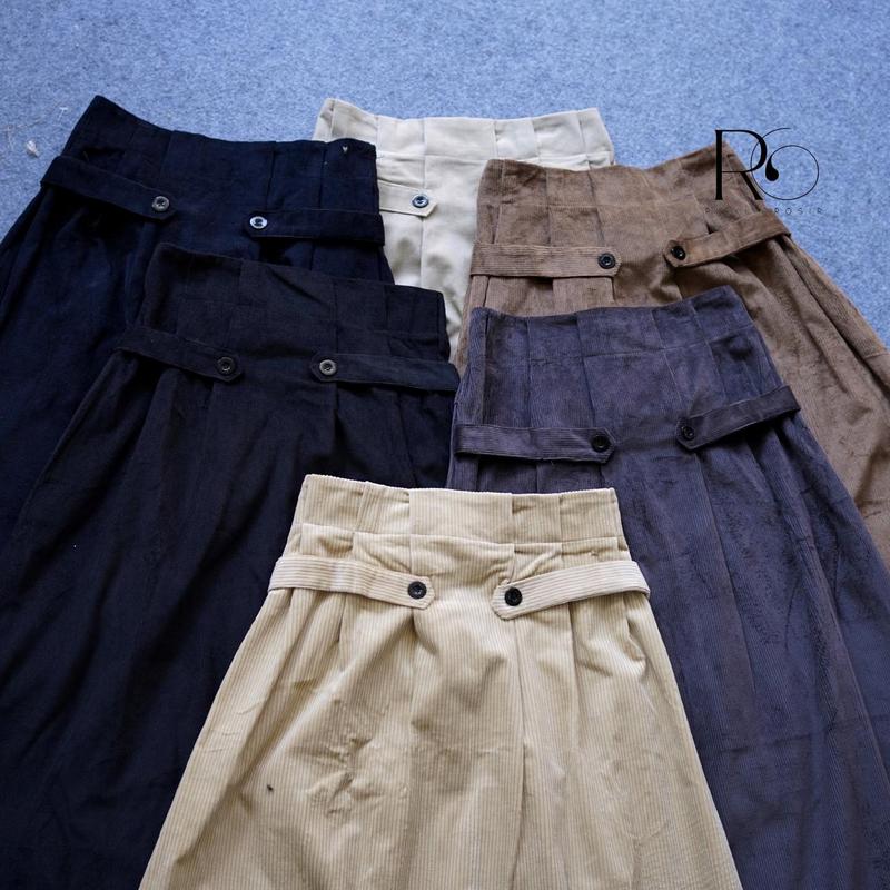 Sella Vest Corduroy Rompi Wanita Corduroy One set Wanita Kekinian Rompi Premium Emma Set Vintage Panjang Atasan Casual 8
