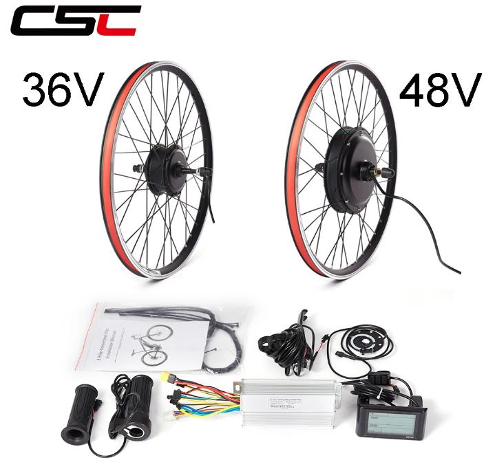 Product Introduction of CSC E-bike Conversion Kit 48V 1OOOW 15OOW hub Motor 36V 250w 350W 500W BICYCLE Wheel for 20 24 26 27.5 28 29 700C electric bike 3