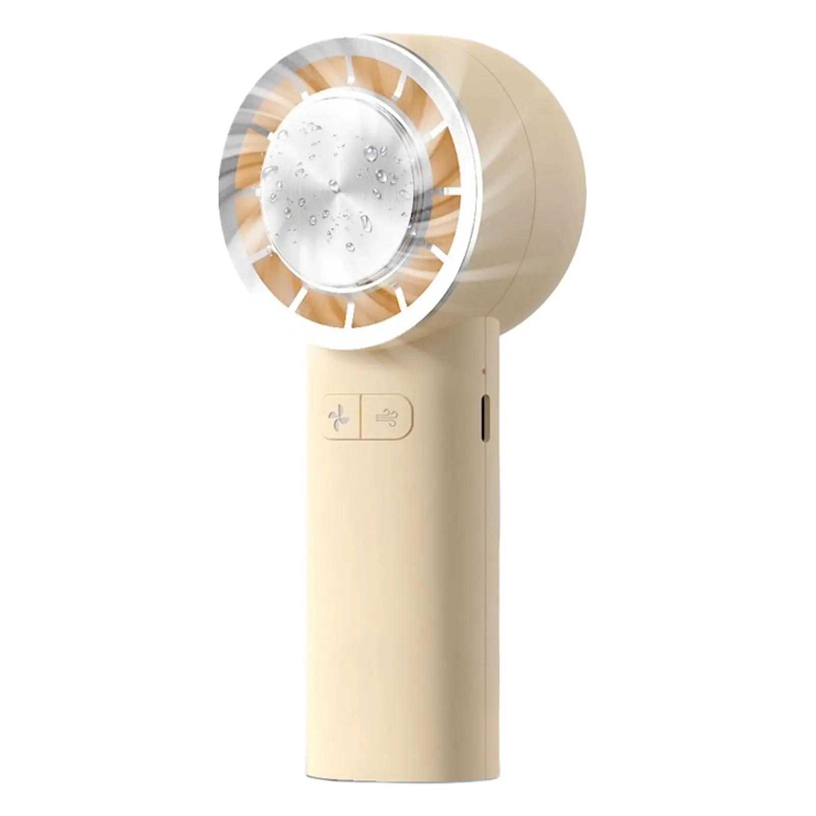 Digital Display Handheld Fan Powerful Brushless Motor USB Rechargeable Long Battery Life Small Size