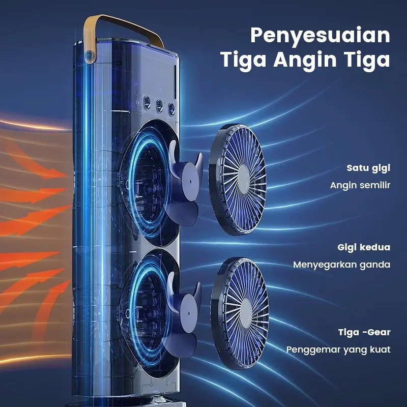 Kipas semprot uap ganda KIPAS ANGIN PENDINGIN RUANGAN AC PORTABLE KIPAS ANGIN PENDINGIN SPRAY AIR COOLER KIPAS AIR COOLER 8