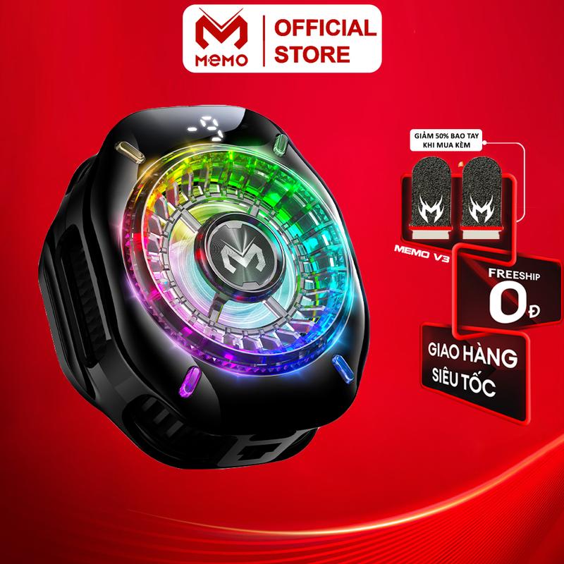 Sò lạnh AI MEMO CX10 mới 3 phiên bản digital pro màn hình led điều chỉnh rgb cân bằng nhiệt độ chơi game moba FF livestream tăng FPS