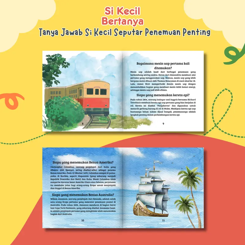 (ISI 9 BUKU) RANAH BUKU LITERASI - SI KECIL BERTANYA LENGKAP (Tumbuhan, Lingkungan Sekitar, Bawah Laut, Hewan, Penemuan Penting, Transportasi, Tubuh Manusia, Dinosaurus, dan Luar Angkasa) 1