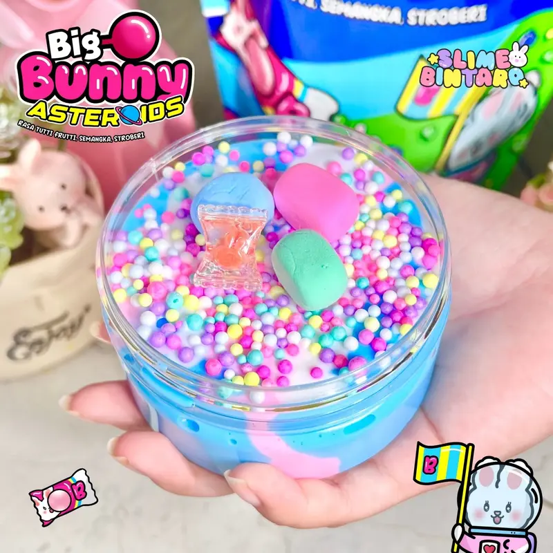 BIG BUNNY SLIME BY SLIME BINTARO || ORIGINAL SLIME 0
