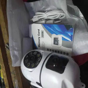 SSQ33 Cam720 Kamera Keamanan  cctv bisa ngomong dari hp PTZ LensaGandaLuar Ruangan -HD 1080P, Nirkabel WiFi,Penglihatan Malam Ganda & PemantauanPelayaran Cctv Wireless, SmartphoneCompatible, Includes Power Adaptor CctvKamera