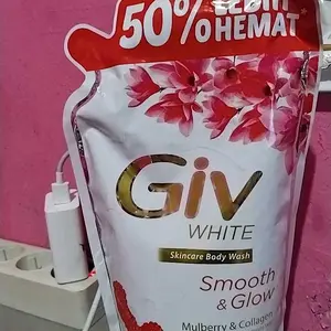 giv white skincare body wash smooth&glow 800ml