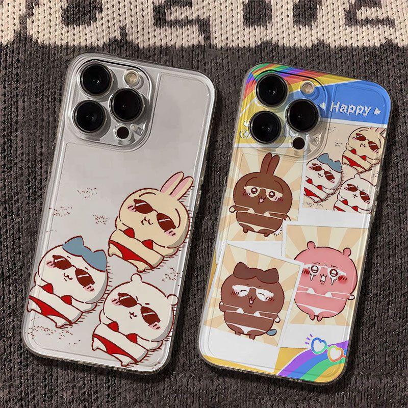 Rám nắng Gii Tiểu Bát Usachi không gian điện thoại ốp cho iPhone trong suốt…