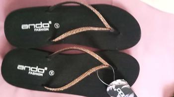 Product Review of Ando Sandal Wedges Jepit Wanita - Ando Nice Blink Hitam from l**0 1