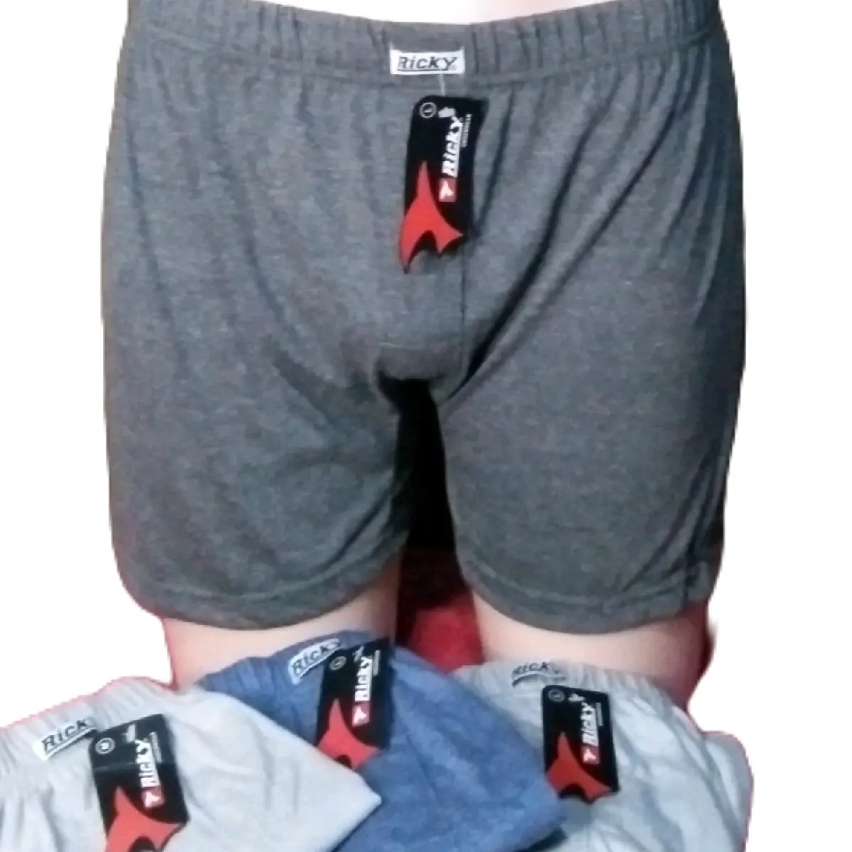 pria isi 1pcs warna campur size m l xl Katun Polos Celana Boxer
