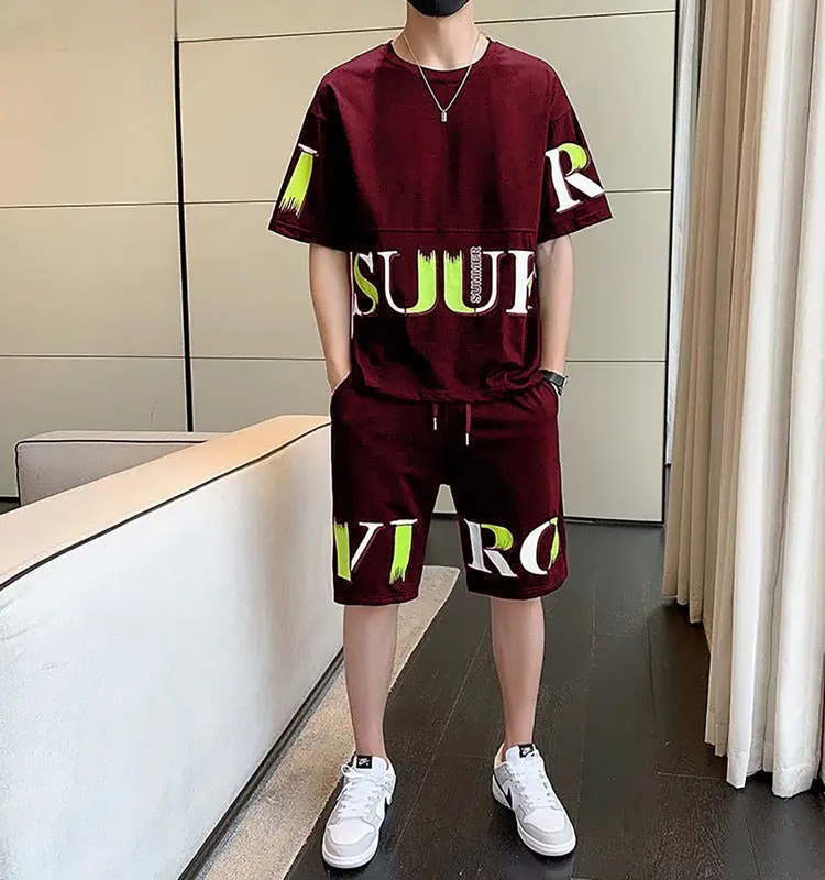 Setelan Atasan Santai Polos VIRO Baju Dan Celana Pendek Keren Distro Pria Wanita Dewasa Panjang 2