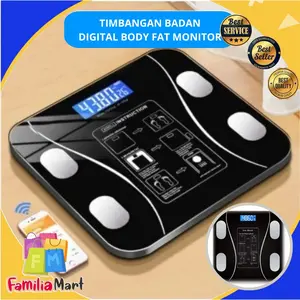 TIMBANGAN BADAN DIGITAL BODY FAT BMI MONITOR / DIGITAL SMART SCALE WITH BLUETOOTH FAT MONITOR 180 KG
