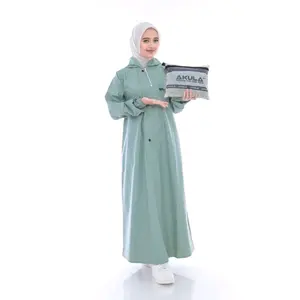 Jas Hujan Gamis Akula bahan Tebal Lentur dan Anti Rembes
