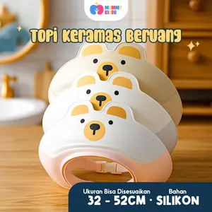 MOMMYKIDDO Bear Topi Keramas Topi Mandi Bayi Pelindung Kepala