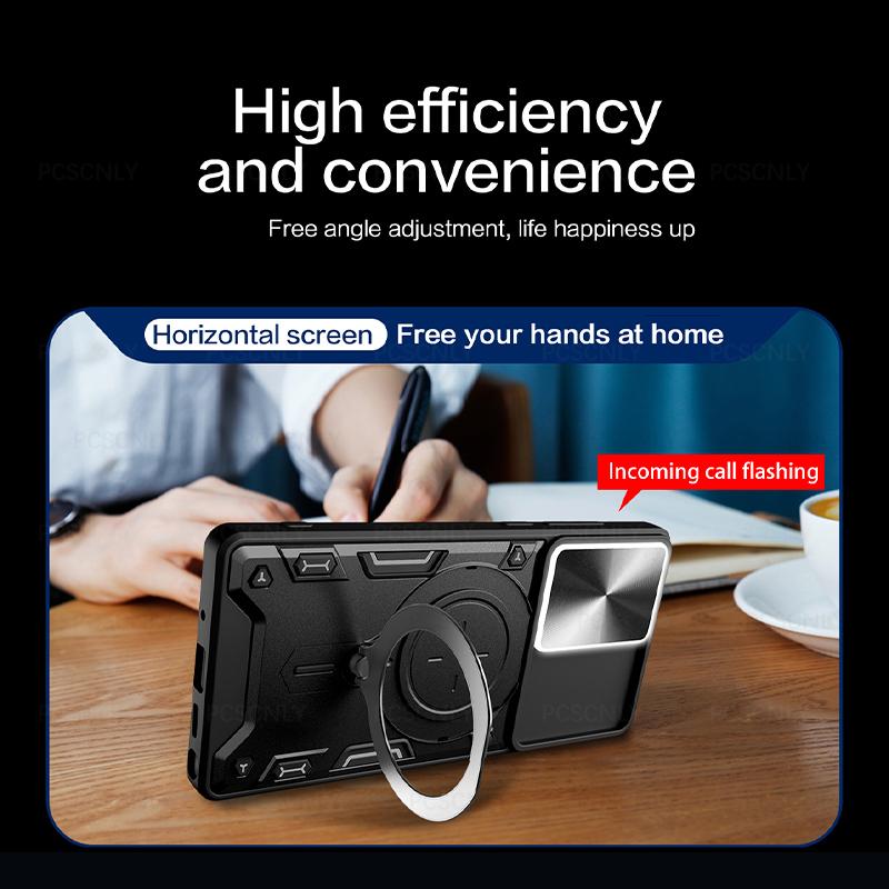 Product Introduction of Shockproof Armor Phone Case For VIVO Y21 Y21s Y21t Y21g Y21a Y21e Y33s Y32 Y33t T1x Holder Casing Camera Protection Sliding Hard Back Cover New Design V2111  V2110  V2135  V2152  V2109  V2158A  V2143 9