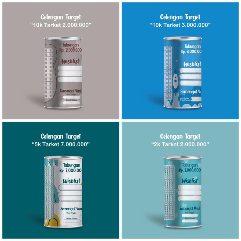 BISA COD !! Celengan Target Medium Uang Anak-anak 3