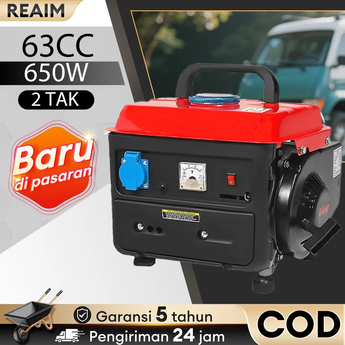 Genset Super Silent Portable 2400 2000 Watt Generator Bensin QRV 4000 IS Genset Silent Inverter Portable Bensin Generator