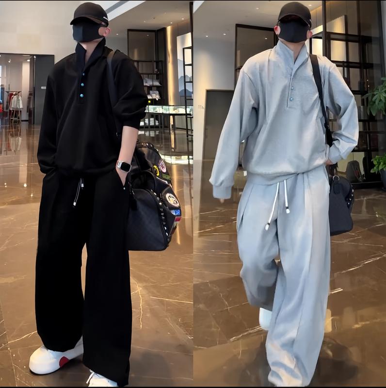 Bộ Nỉ Thể Thao Nam Nữ Form Rộng Phong Cách Thời Trang Cá Tính Hiện Đại Chất Liệu Nỉ 2 Da Mềm Mại