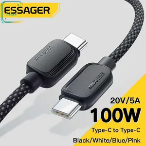 ESSAGER Kabel Data USB Type C to Type C Fast Charging 5A 100W - ES-X46