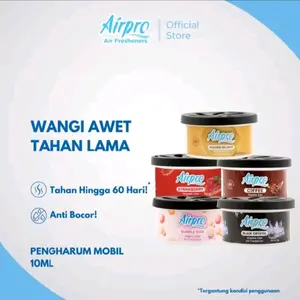 AirPro Organic Can - Pengharum & Parfum Mobil Wangi Awet Tahan Lama 10ML Anti Bocor