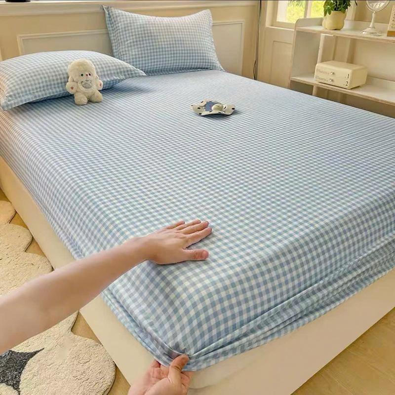 Bộ Drap 4 Món Có Vỏ Ôm Cotton Đũi Kẻ, ga đũi m2.m4.m6.m8 – Mềm Mát, Thoáng Khí – KingHome
