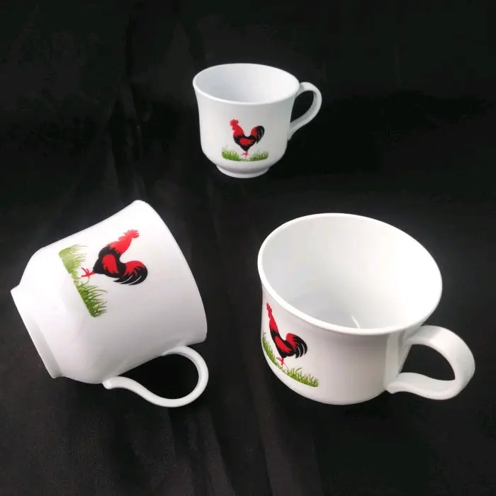 Grosir / Ecer Cangkir kopi - Cangkir teh - Gelas Kopi - Gelas Aýam - Gelas motif Ayam Reivo Plastik