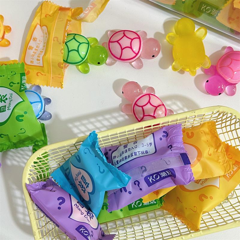 Cartoon blind bag luminous little turtle toy model ornaments - TikTok ...