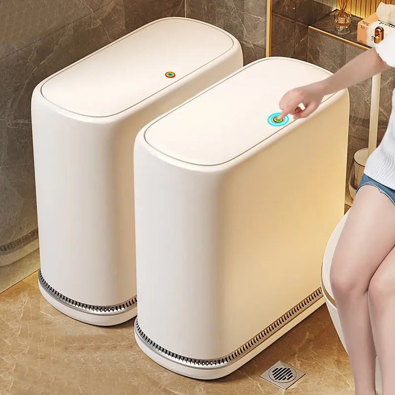 Inaso Tempat Sampah Kamar Mandi Simple Elegan Luxury Slims Trash Bin Toilet Tong Sampah Estetik HSB865