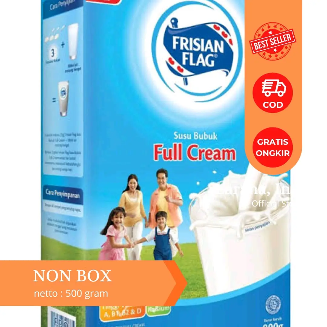 500gr Susu Bubuk Frisan Flag fullcream dan coklat nikmat