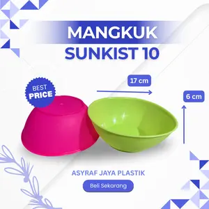 Mangkok Serbaguna Sunkis 10 | Mangkok Sop Plastik | Bowl Tempat Makan