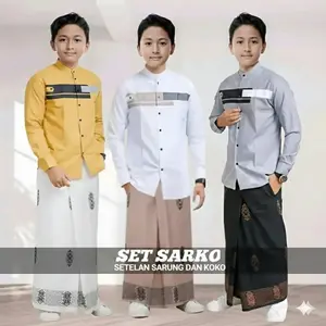 Paket Lengkap Setelan SARKO Anak Koko Yordan Mid Lane Lengan Panjang