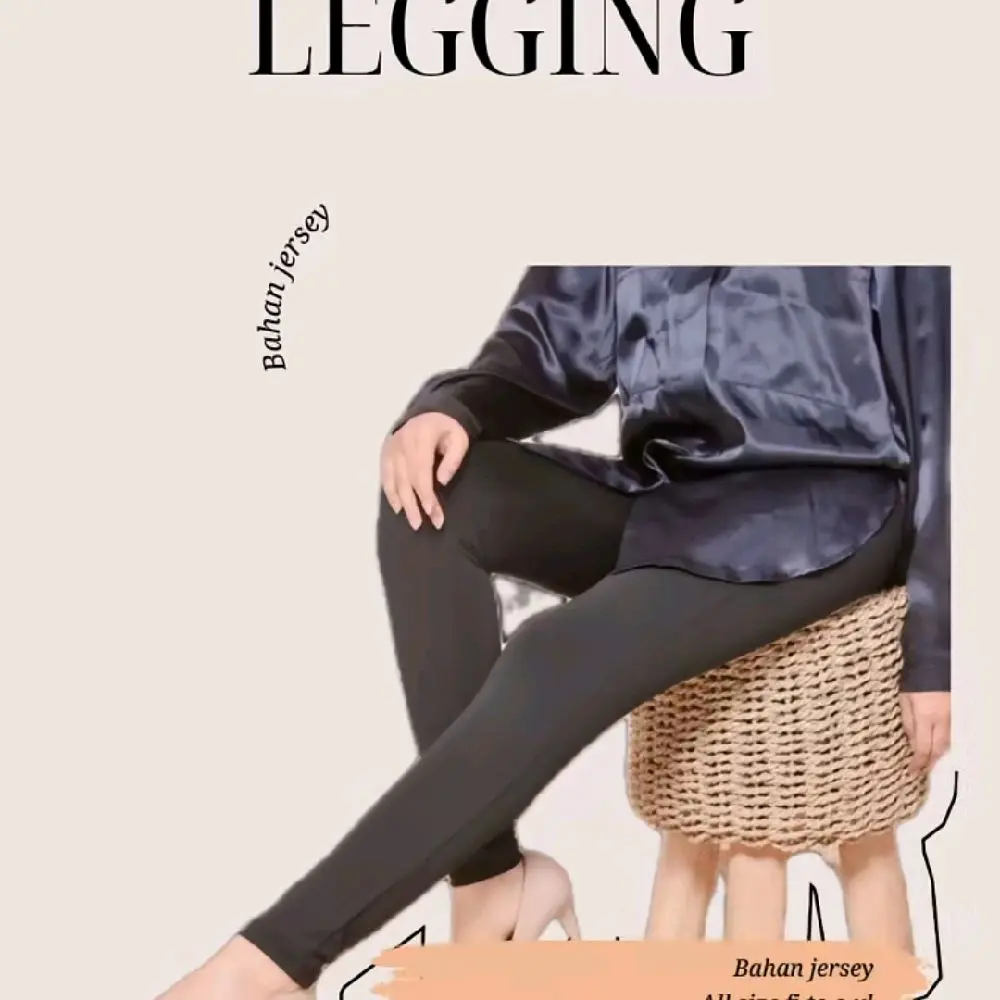 PAKET 2 PCS LEGING POLOS LEGING CELANA PANJANG WANITA - Spandek Jersy, Cocok untuk Berolahraga Outdoor Sport Legging daily ❤ hitam