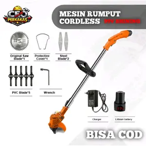 MESIN POTONG RUMPUT CORDLESS SHINING 99VF PEMANGKS RUMPUT BATERAI POTONG RUMPUT BATERAI 99VF