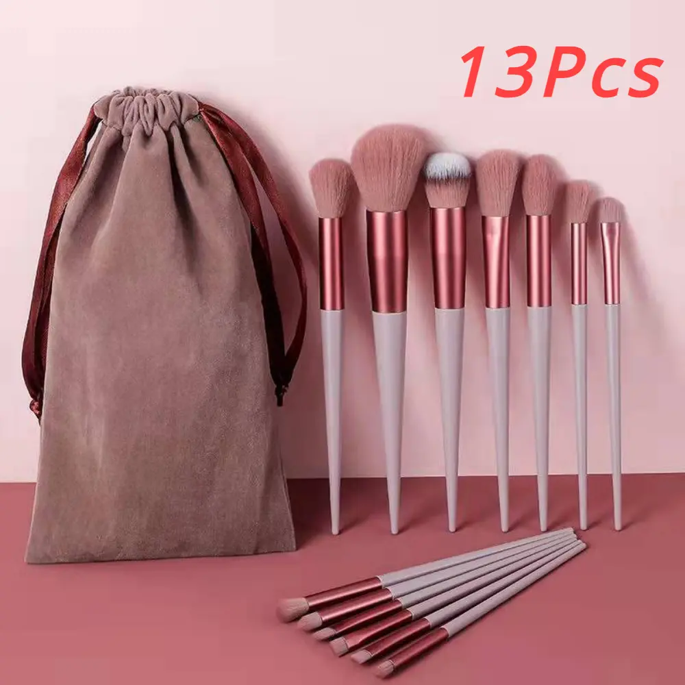 13Pcs Make Up Concealer Brush Blush Powder Brush Makeup Brush Set Eye Shadow Highlighter Foundation Brush Cosmetic Beauty Tools