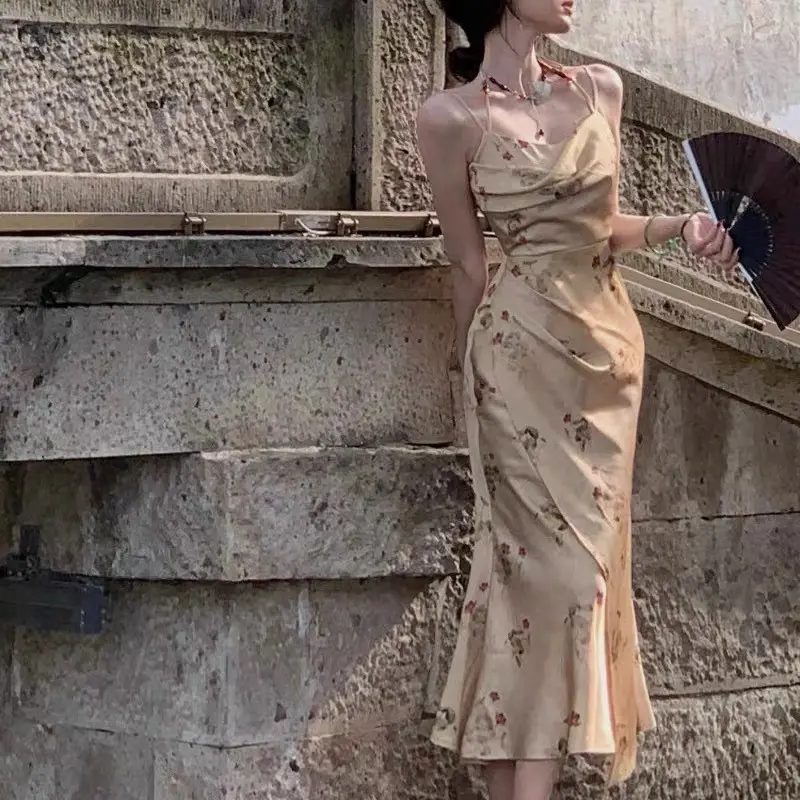 3301 purple dress sexy wanita gaun pesta mewah elegan long dress pantai wanita import wanita long dress tanpa lengan motif 6