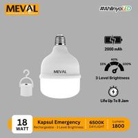 Gambar MEVAL Lampu Darurat LED Kapsul Emergency 3 Level Brightness - 18 Watt dari MEVAL ID Kota Tangerang 1 Tokopedia