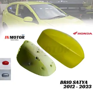 Cover Spion HONDA BRIO SATYA Lime green Hitam Putih 2012 2013 -  2020 2021 2022 2023 2024 batok spion Brio original