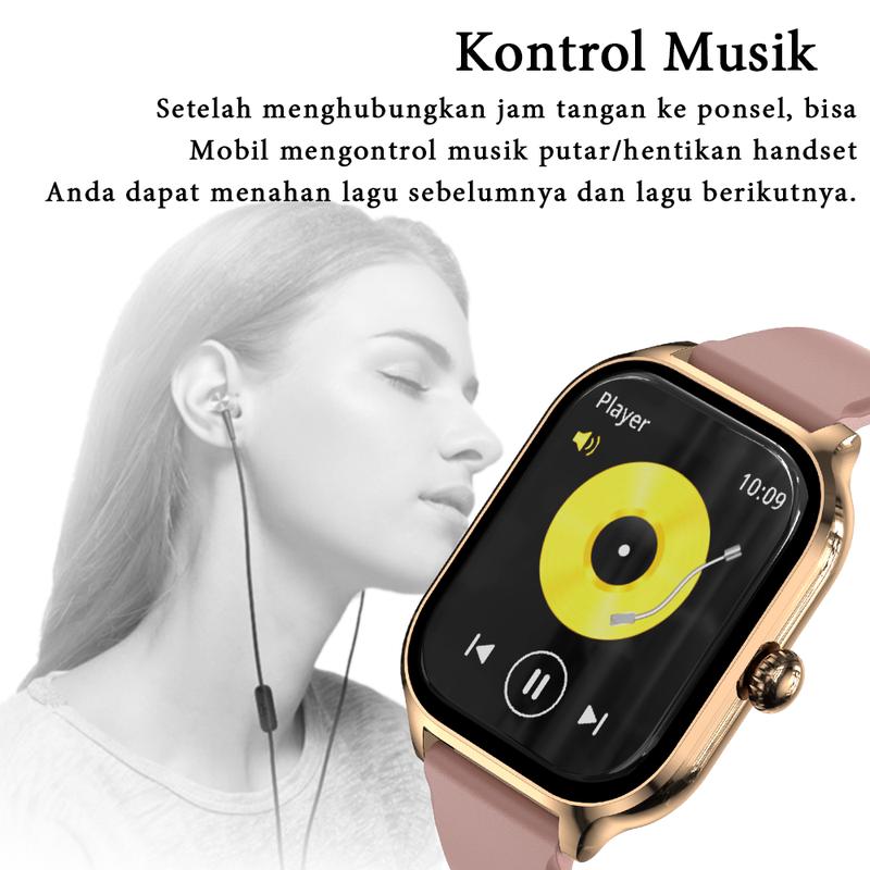 LAXASFIT H9MAX Smart Watch, Suitable for Daily Use, Business,Exercise, Magnetic Charging, Sports mode, 160mAh Long-lasting Battery Life,Sleep Tracking, Music & Camera Controls 6
