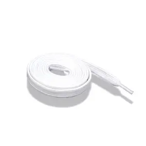 Tali Sepatu olahraga 1pcs(sebiji bukan sepasang) gepeng kuat warna putih Shoe