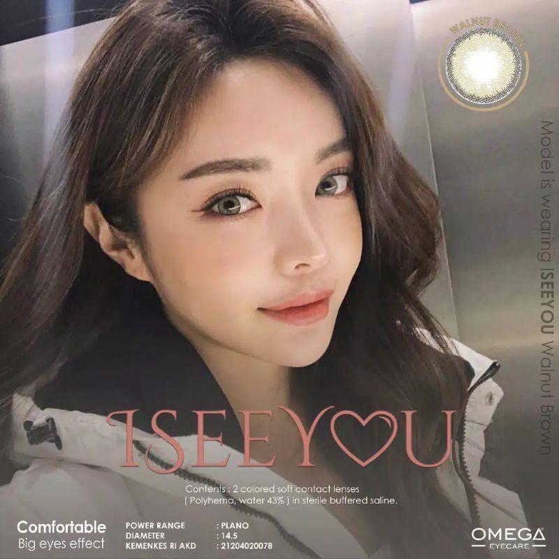 (Free Case) SOFTLENS I SEE YOU WALNUT BROWN 14.5MM SOFTLENS NORMAL SD -6.00 Soflens Lensa 2