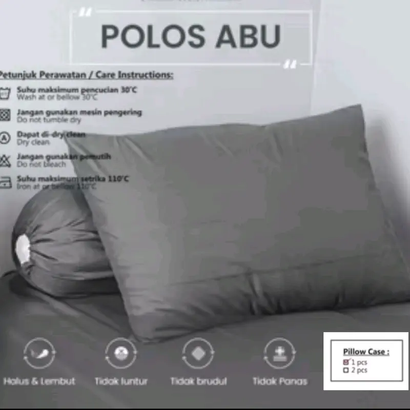 Sarung Bantal / Sarung Guling polos, bagus dan halus 7