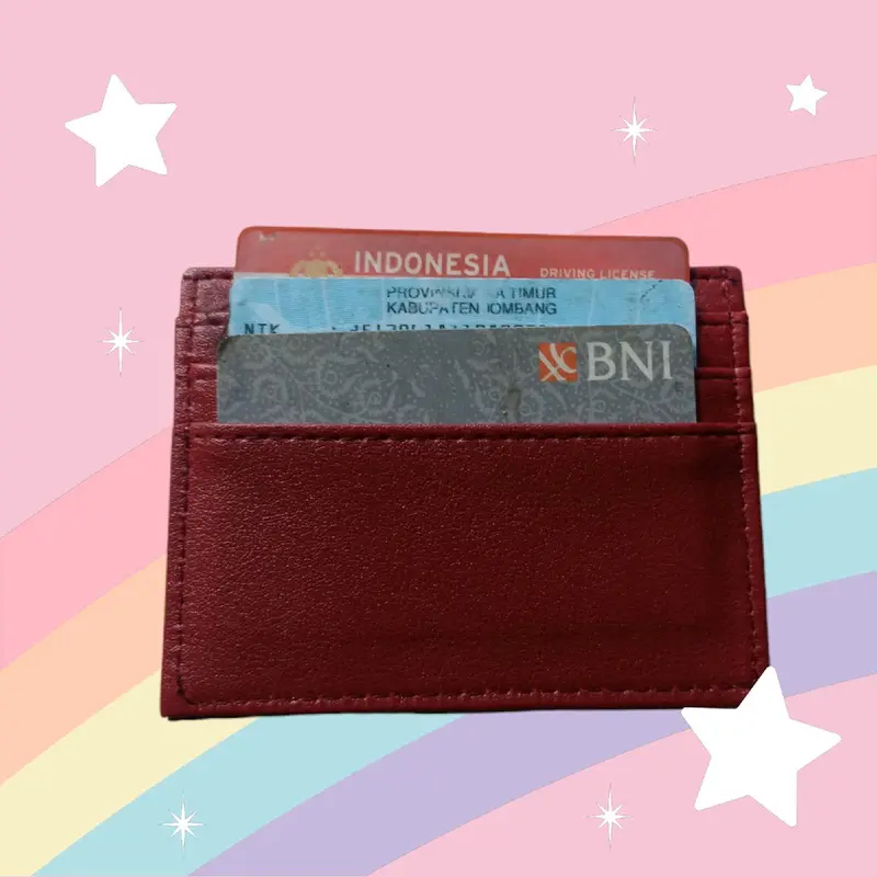 Dompet Kartu Viral Wanita dengan Bahan Kulit 0