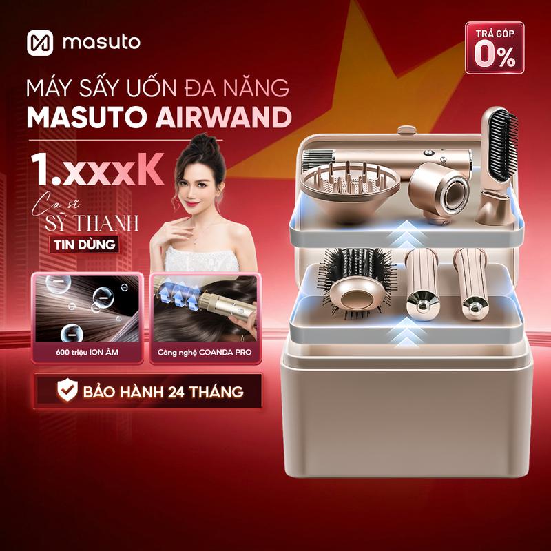 Máy Sấy Tóc Tạo Kiểu MASUTO AIRWAND Phiên Bản Champagne Gold - Premium Edition…