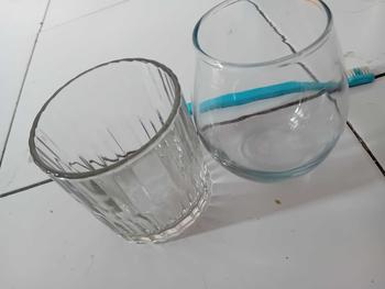 Product Review of ICHIMEGASTORE Gelas Wine Anggur Bulat Dessert Glass TC Luxury Bubble Ball 475 ml Mug Kaca from M**💞 0