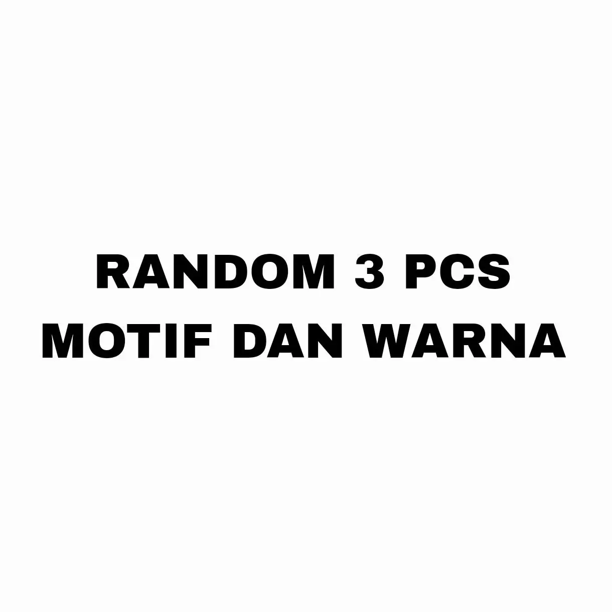 random motif dan warna isi 3 pcs