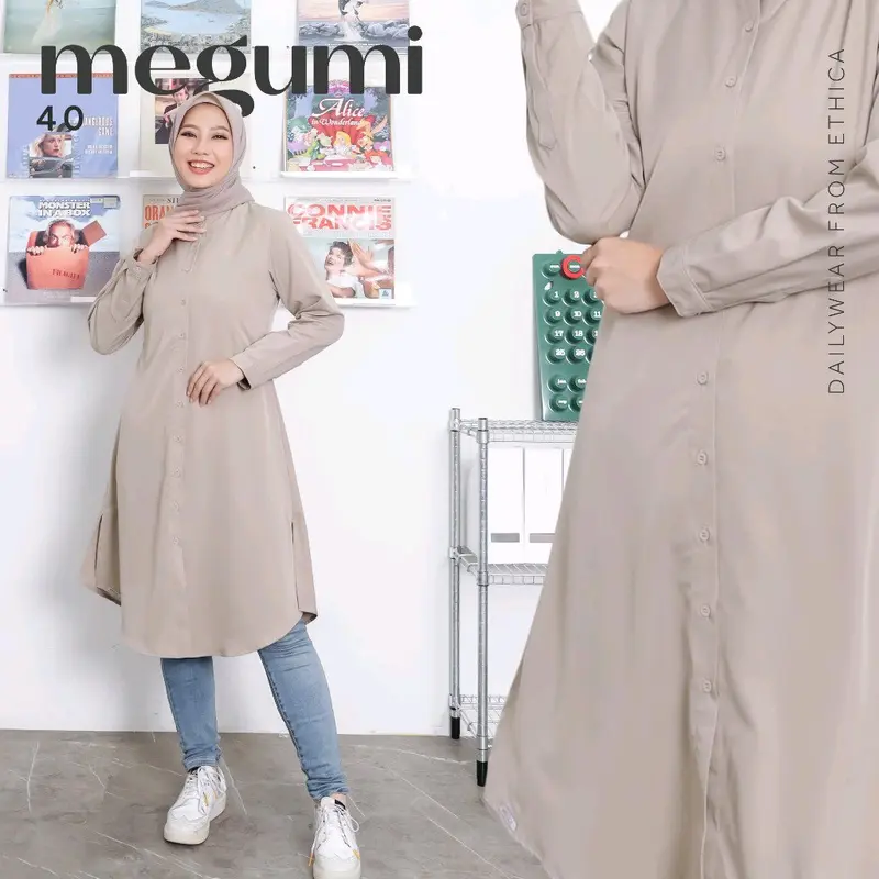 MEGUMI 40 BY ETHICA | TUNIK TERBARU TUNIK KEKINIAN TUNIK POLOS TUNIK SIMPEL 5