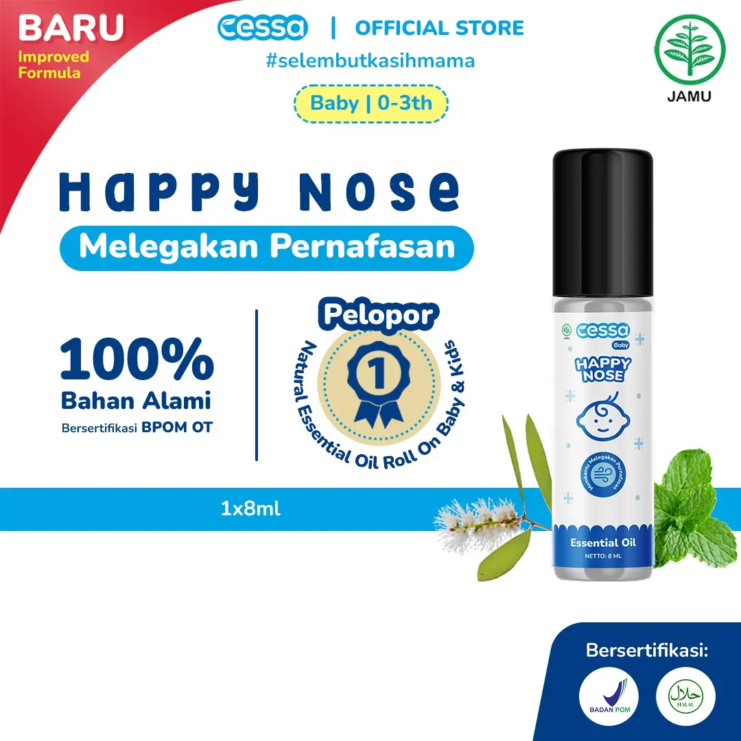 Cessa Baby Happy Nose - Natural Essential Oil Melegakan Pernapasan