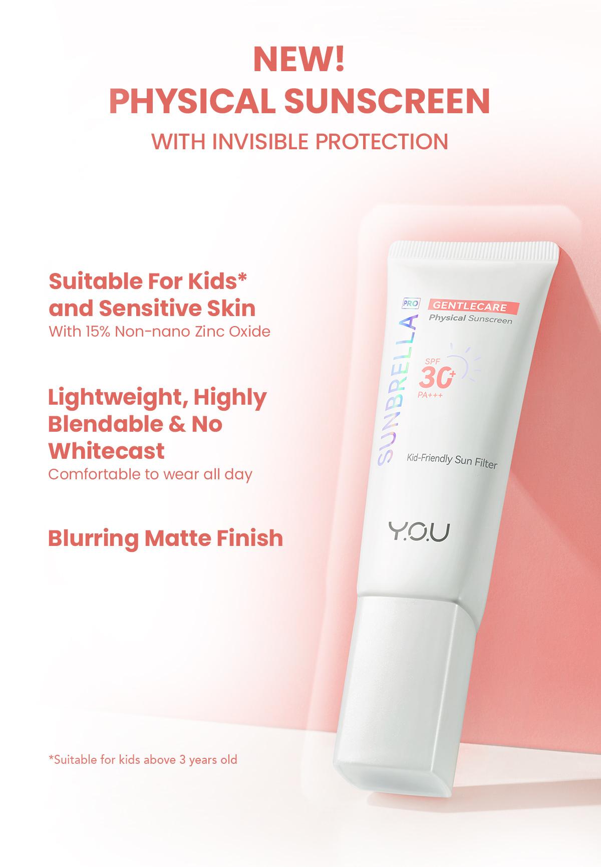 YOU Sunbrella Series Triple UV Outdoor Spray, Daily Defense, Tone Up & Acne Care dengan 2% Niacinamide & Hyaluronic untuk Kulit Berminyak Wajah Cerah Rekomendasi Sunscreen Ringan Transparant & Non Comedogenic Sunscreen SPF50+ PA++++ YOU Sunbrella Series Triple UV Outdoor Spray, Daily Defense, Tone Up & Acne Care dengan 2% Niacinamide & Hyaluronic untuk Kulit Berminyak Wajah Cerah Rekomendasi Sunscreen Ringan Transparant & Non Comedogenic Sunscreen SPF50+ PA++++