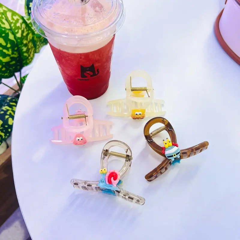 PPShop - jedai spongebob jepit rambut akrilik simple Hadiah Clips 0