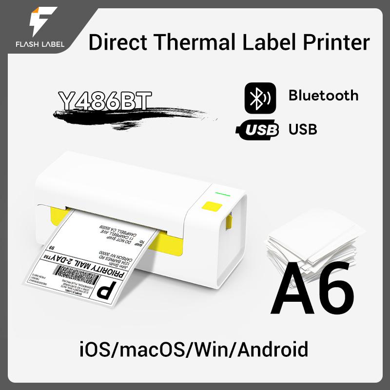 Bluetooth Thermal Label Printer Portable Waybill Printer Pencetak Bil ...