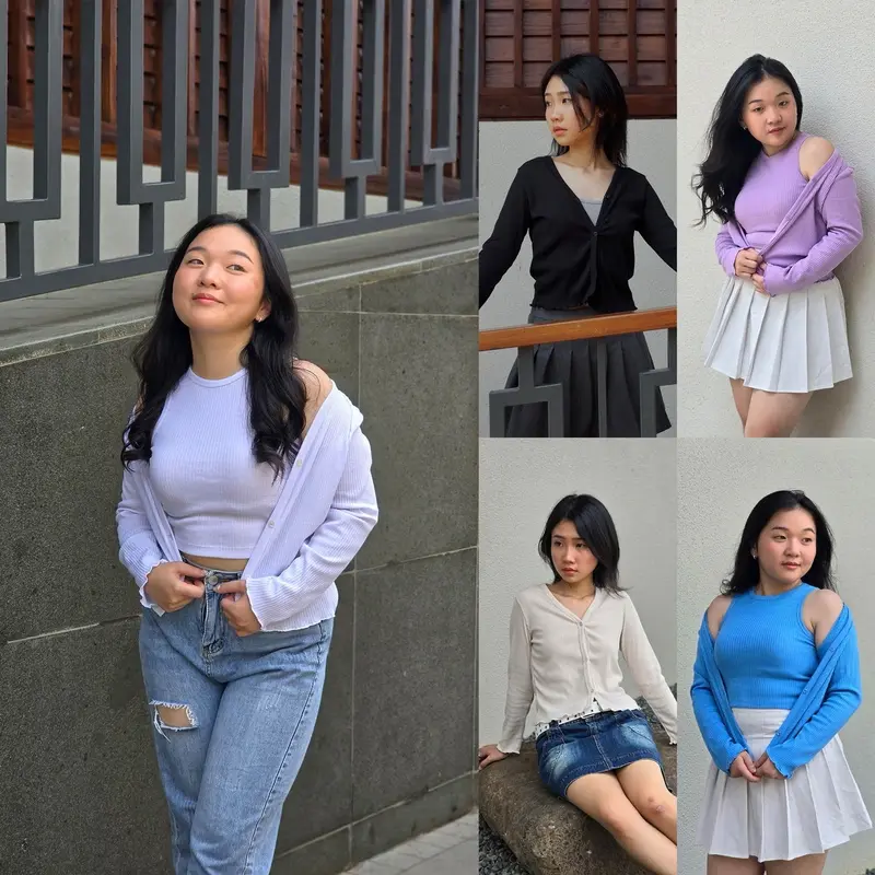 Lexy Fashion - Ruka Knit Cardigan Outer Wanita Korea Jepang Kardigan Rajut Korean Style Cardi Top Tangan Panjang atasan 0