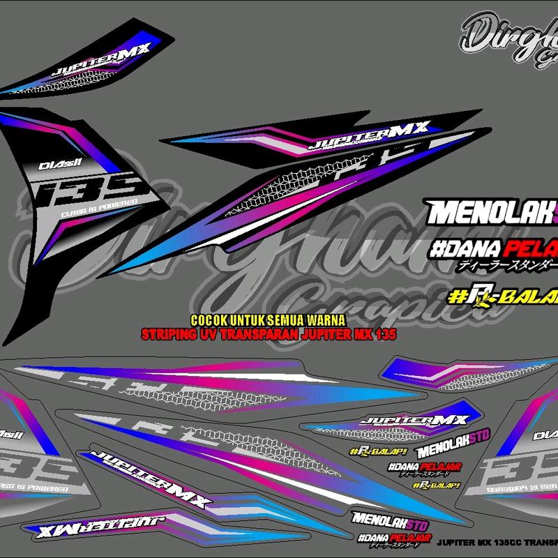 STRIPING UV JUPITER MX NEW 135 MOTIF Terbaru 3
